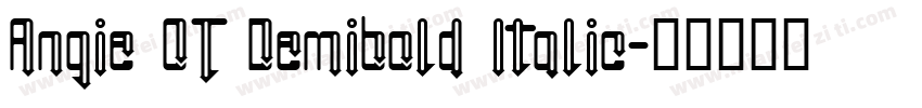 Angie OT Demibold Italic字体转换